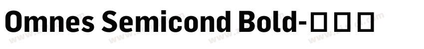 Omnes Semicond Bold字体转换 Omnes Semicond Bold字体转换
